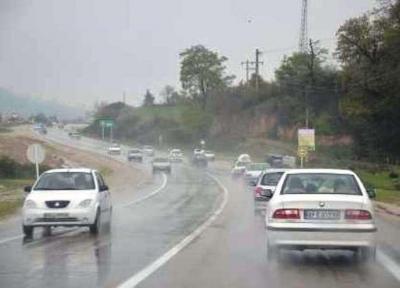 جاده های شش استان کشور بارانی است